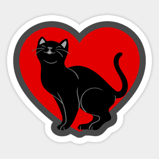 Happy Love Cat Sticker